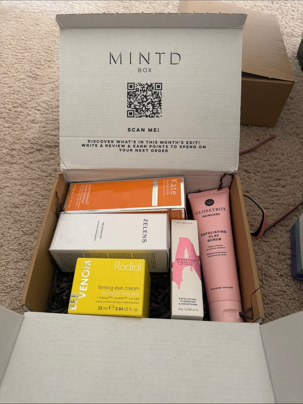 Skincare Box Contents